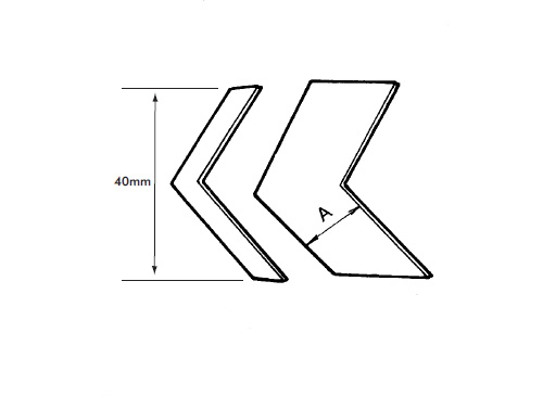 GP0114 Aluminium Chevrons   